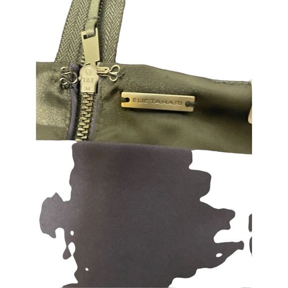 Elie Tahari color block shift dress with lamb leather shoulder straps, Size‎ 6 - Picture 12 of 12